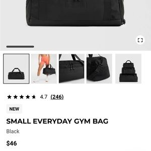 Small gymshark gym bag
